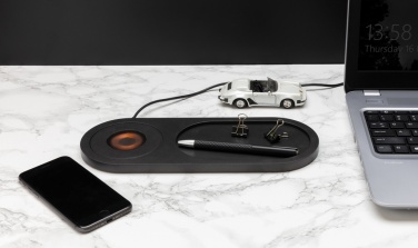 Logo trade corporate gifts picture of: Encore 10W wireless charging valet tray