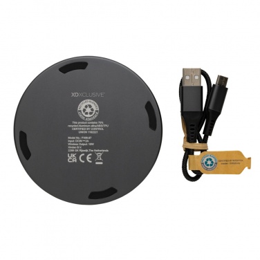 Logotrade promotional items photo of: Terra RCS recycled aluminium 10W wireless charger