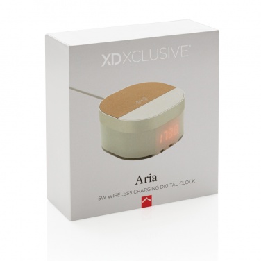Logotrade promotional items photo of: Aria 5W Wireless Charging Digital Clock
