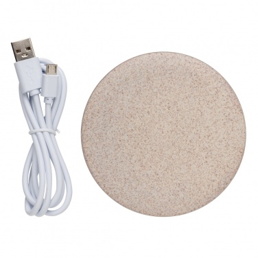 Logotrade promotional giveaway picture of: 5W Wheat straw wireless charger