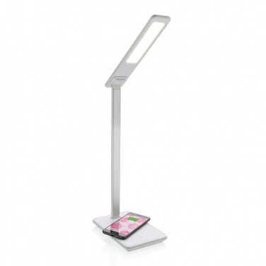 Logo trade promotional merchandise picture of: 5W Wireless Charging Desk Lamp