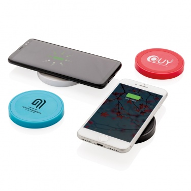 Logo trade advertising products picture of: 5W wireless charging pad round