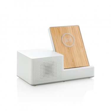 Logotrade promotional item picture of: Ontario 5W wireless charger with speaker