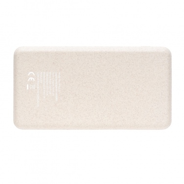 Logotrade promotional products photo of: Cork and Wheat Straw 8.000 mAh 5W wireless powerbank