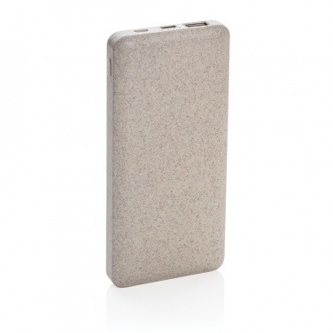 Logotrade promotional products photo of: 10.000 mah wheat straw powerbank