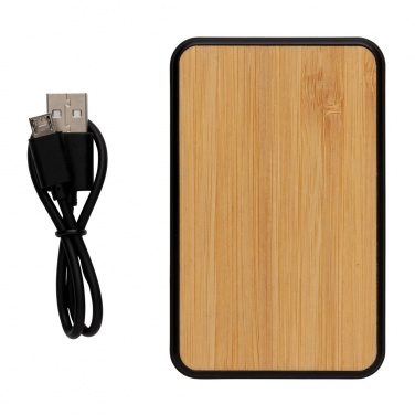 Logo trade promotional giveaways picture of: RCS recycled plastic 5.000 mAh Powerbank