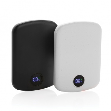 Logo trade promotional merchandise photo of: MagBoost RCS recycled plastic 5000 mah magnetic powerbank