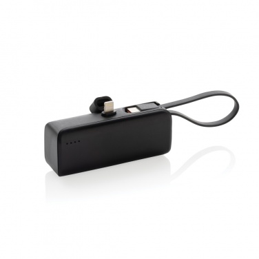 Logo trade promotional gifts picture of: Powerlink RCS rplastic 3000 mAh powerbank iOS connector