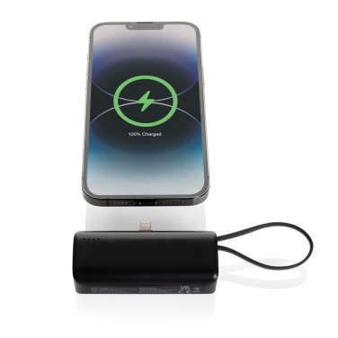 Logo trade advertising products image of: Powerlink RCS rplastic 3000 mAh powerbank iOS connector