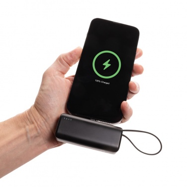 Logo trade business gifts image of: Powerlink RCS rplastic 3000 mAh powerbank iOS connector