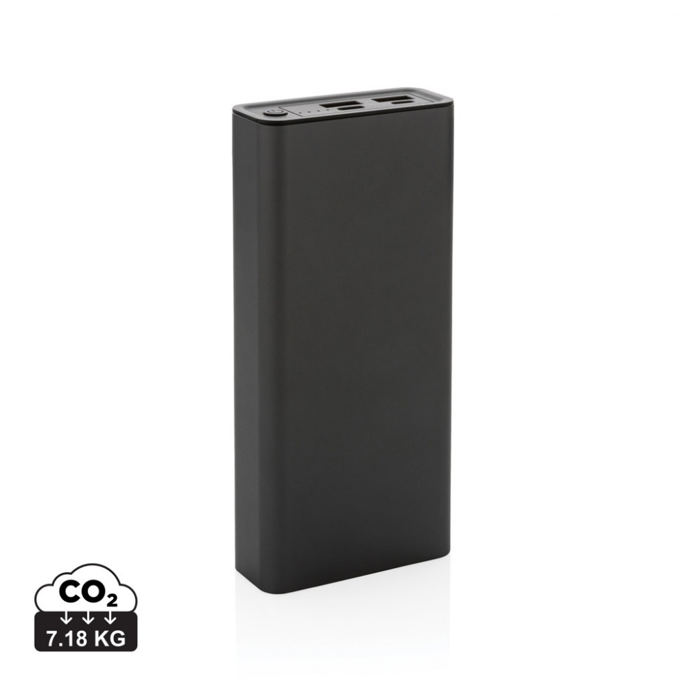 Logotrade promotional merchandise image of: Terra RCS recycled 20W aluminium powerbank 20.000 mAh