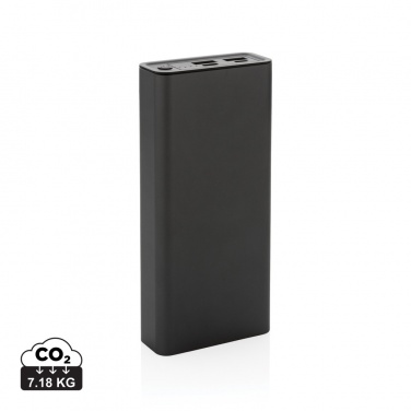 Logotrade promotional item image of: Terra RCS recycled 20W aluminium powerbank 20.000 mAh