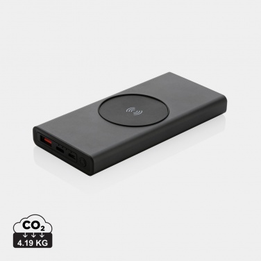 Logo trade promotional gifts image of: Terra RCS recycled 18W aluminium 10000 powerbank 10W