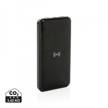 Logo trade promotional merchandise picture of: RCS standard recycled plastic wireless powerbank