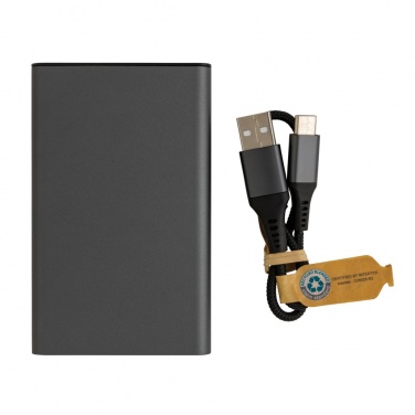Logotrade promotional gifts photo of: Terra RCS recycled aluminium powerbank 5.000 mAh