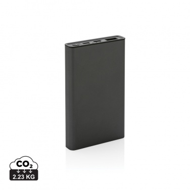 Logotrade promotional giveaway image of: Terra RCS recycled aluminium powerbank 5.000 mAh