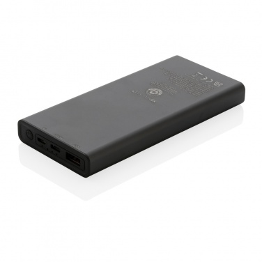Logo trade advertising product photo of: Terra RCS recycled 18W aluminium powerbank 10.000 mAh