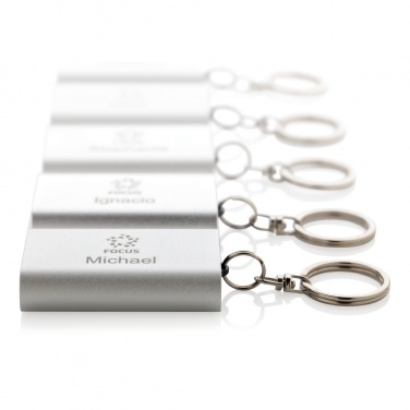 Logo trade promotional giveaways image of: 1.000 mAh keychain powerbank
