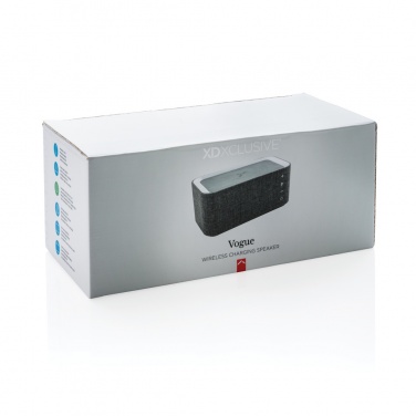 Logo trade promotional merchandise picture of: Vogue wireless charging speaker