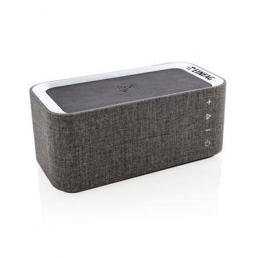 Logo trade corporate gifts image of: Vogue wireless charging speaker