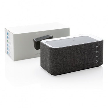 Logo trade advertising products image of: Vogue wireless charging speaker