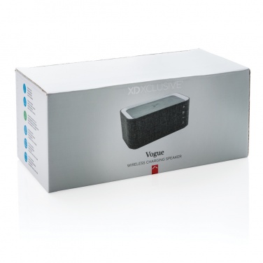 Logo trade promotional items image of: Vogue wireless charging speaker