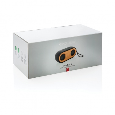 Logotrade promotional merchandise image of: Bamboo X double speaker