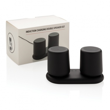 Logotrade business gift image of: Double induction charging speaker