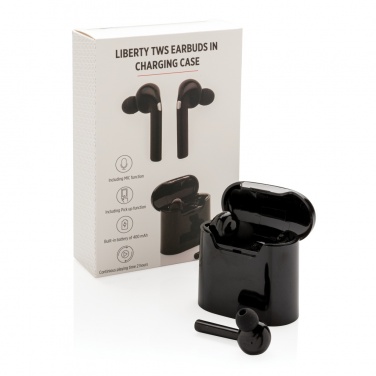 Logotrade business gift image of: Liberty wireless earbuds in charging case