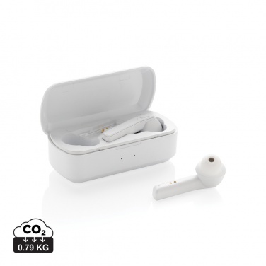 Logo trade promotional giveaways image of: Free Flow TWS earbuds in charging case