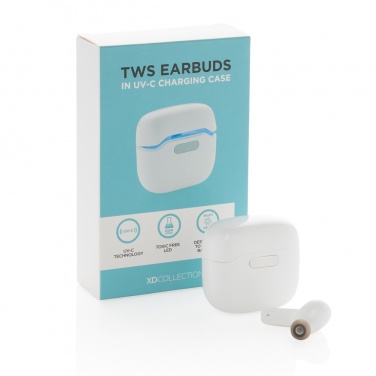Logotrade promotional merchandise image of: TWS earbuds in UV-C sterilising charging case