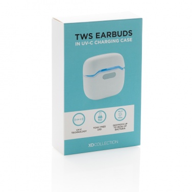 Logotrade business gifts photo of: TWS earbuds in UV-C sterilising charging case