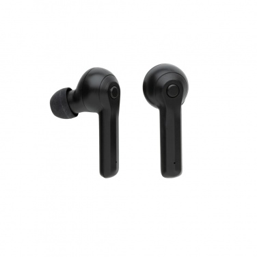 Logo trade promotional gift photo of: TWS earbuds in wireless charging case
