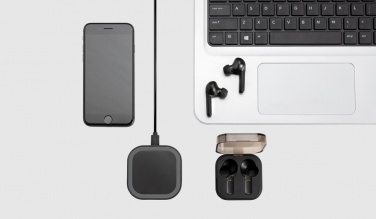 Logotrade advertising product picture of: TWS earbuds in wireless charging case