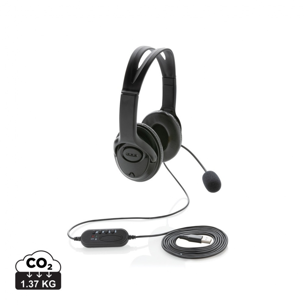 Logotrade promotional item image of: Over ear wired work headset