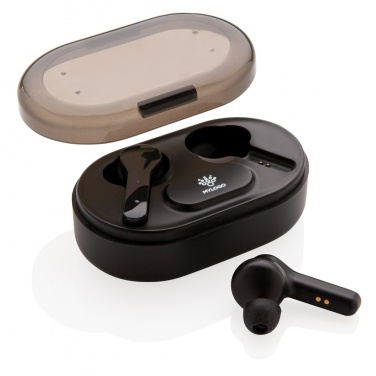 Logotrade promotional products photo of: Light up logo TWS earbuds in charging case