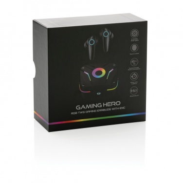 Logo trade promotional giveaway photo of: RGB gaming earbuds with ENC