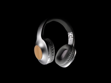 Logo trade corporate gift photo of: Dakota Bamboo wireless headphone