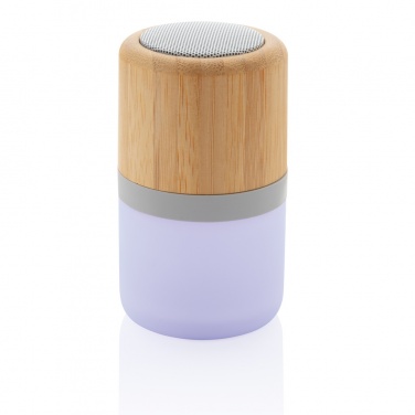 Logotrade corporate gifts photo of: Bamboo colour changing 3W speaker light