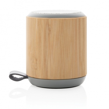 Logo trade business gift photo of: Bamboo and fabric 3W wireless speaker