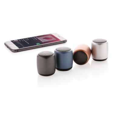Logotrade promotional item picture of: Mini aluminium wireless speaker