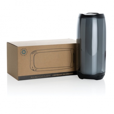 Logotrade advertising product image of: RCS recycled plastic Lightboom 10W speaker