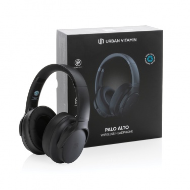 Logo trade corporate gifts image of: Urban Vitamin Palo Alto RCS rplastic headphone