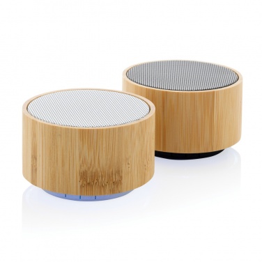 Logotrade promotional giveaways photo of: RCS recycled plastic and bamboo 3W wireless speaker