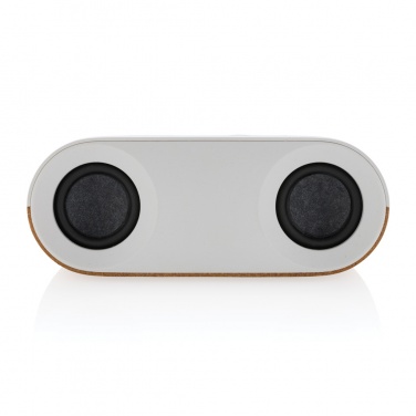 Logo trade promotional products image of: Oregon RCS recycled plastic and cork 10W speaker