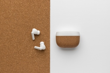 Logotrade business gifts photo of: Oregon RCS recycled plastic and cork TWS earbuds
