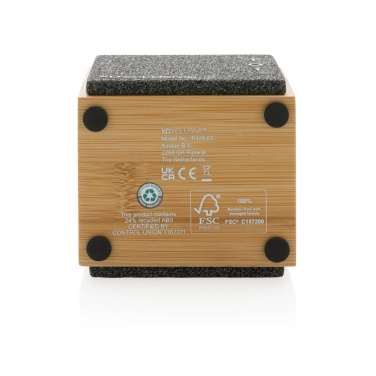 Logo trade promotional items picture of: Wynn 5W bamboo wireless speaker