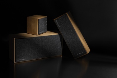 Logo trade promotional merchandise photo of: Wynn 5W bamboo wireless speaker
