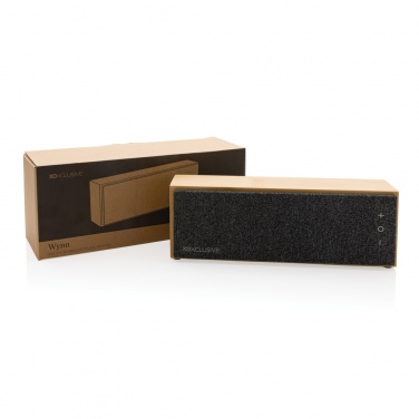 Logotrade promotional item image of: Wynn 10W bamboo wireless speaker