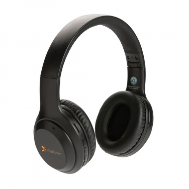 Logo trade promotional products picture of: RCS standard recycled plastic headphone